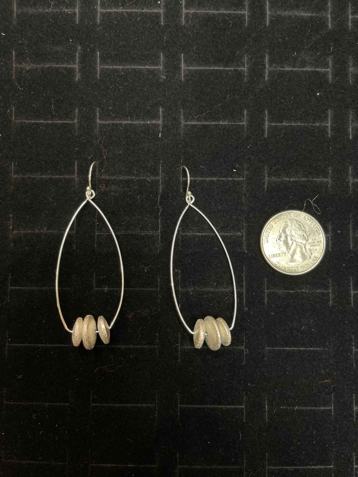 Sterling Silver Saucer Bead Wire Earring Navajo