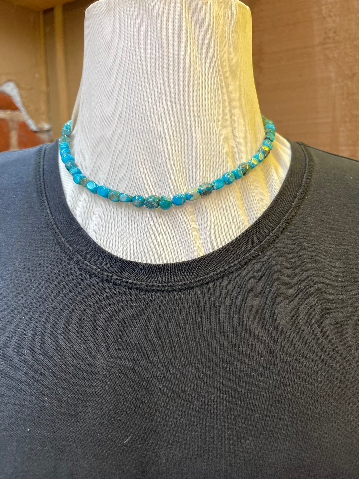 Little Stone Linked Turquoise Necklace