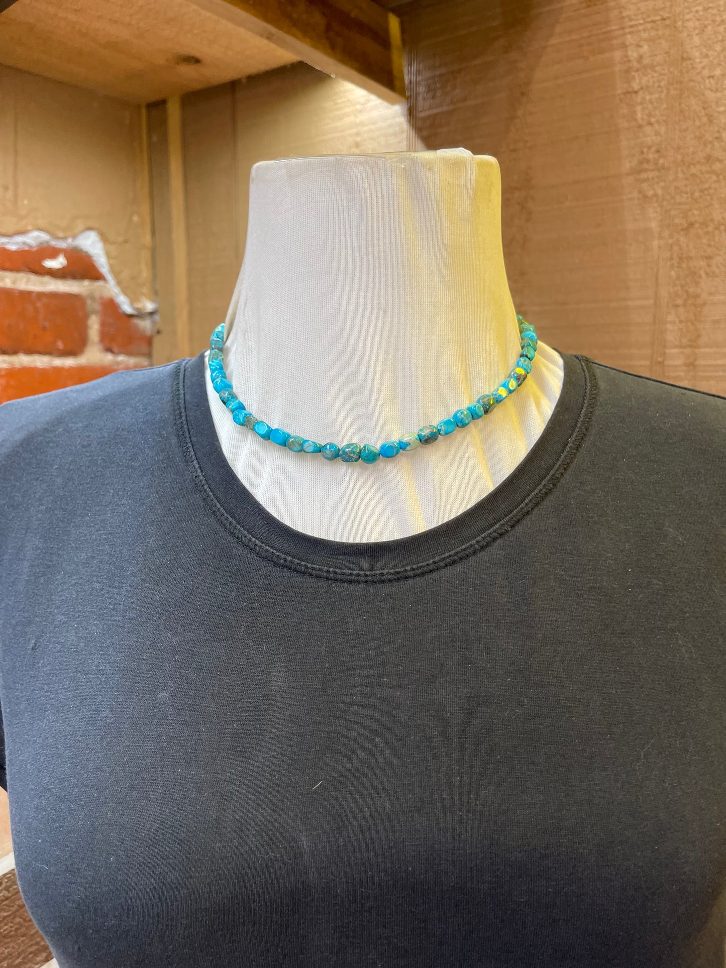 Little Stone Linked Turquoise Necklace