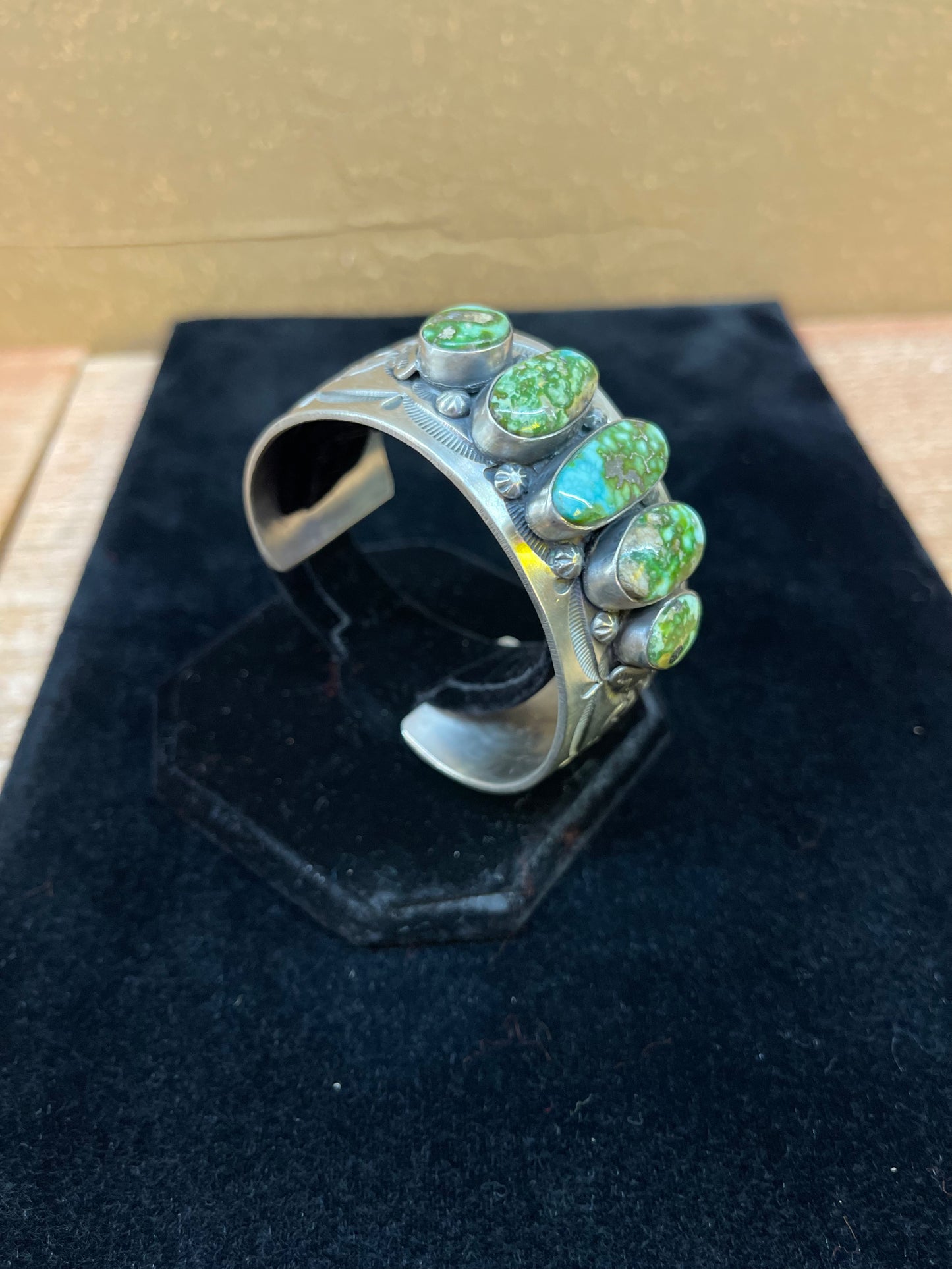 Sonoran Gold Stamped Cuff by John Nelson