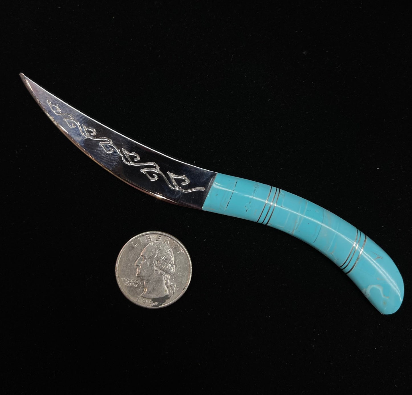 Sleeping Beauty Turquoise Inlay Letter Opener