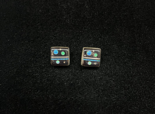 Galaxy Square Post Earrings