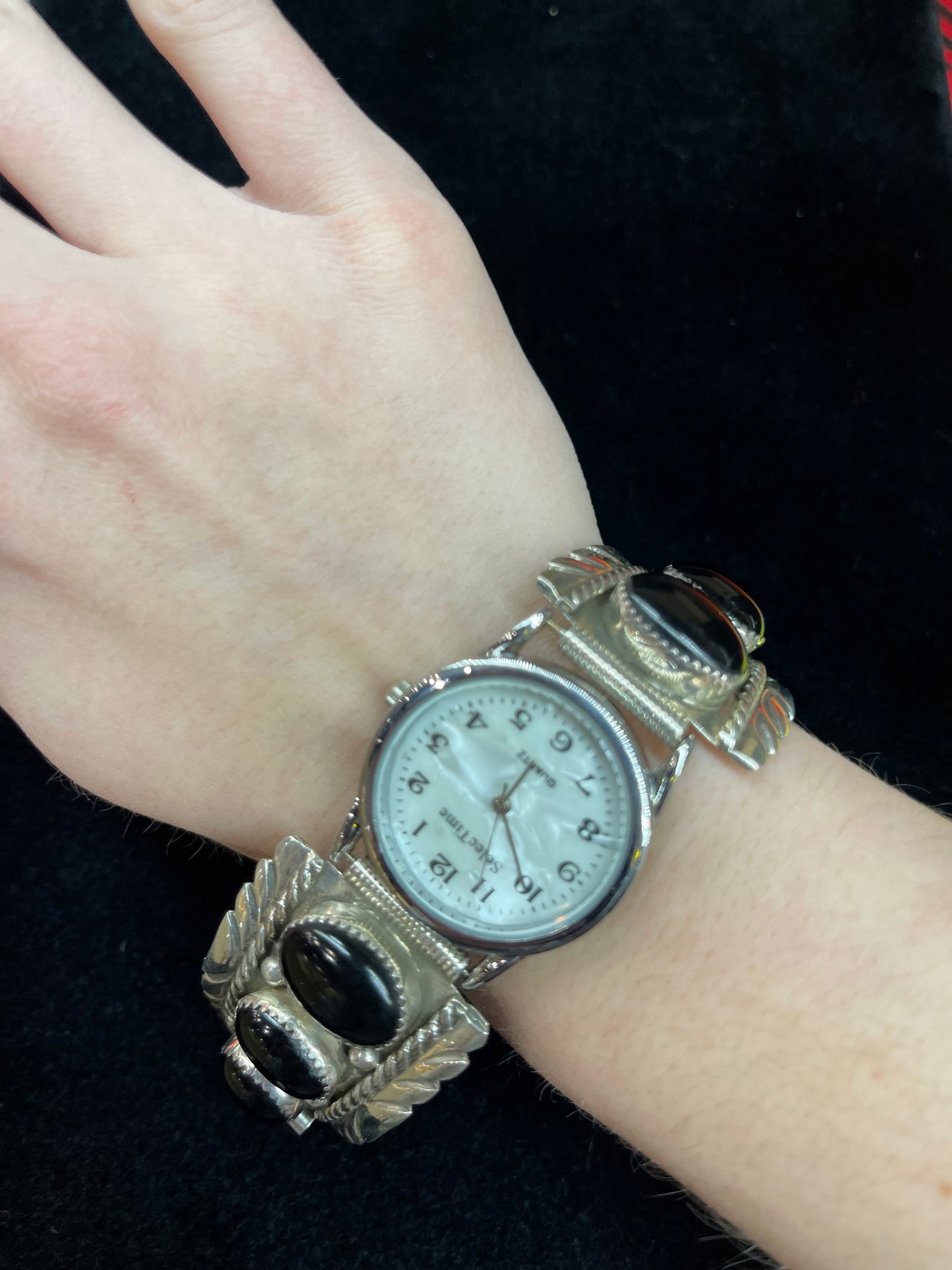 Black Onyx Watch by Pansy Johnson
