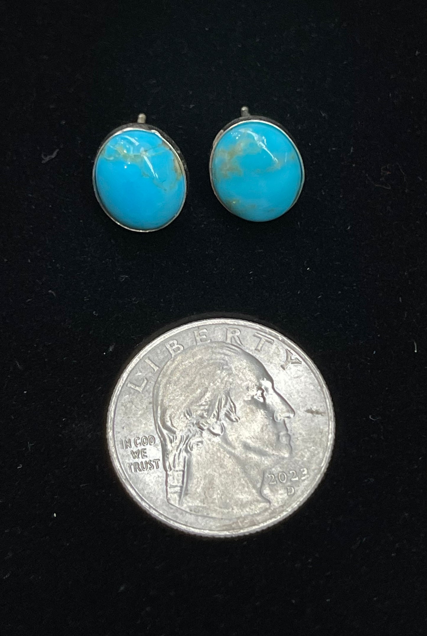 Small Turquoise Post Earrings