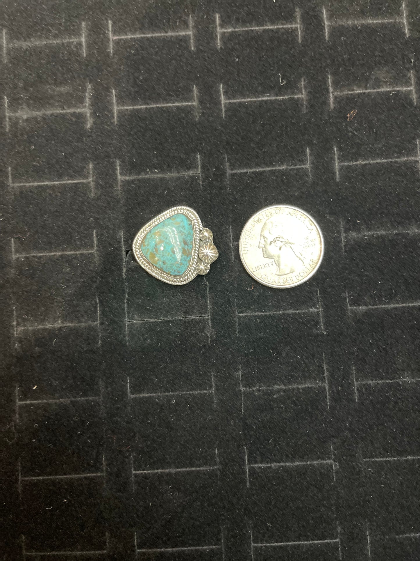 Kingman Turquoise Triangle Ring