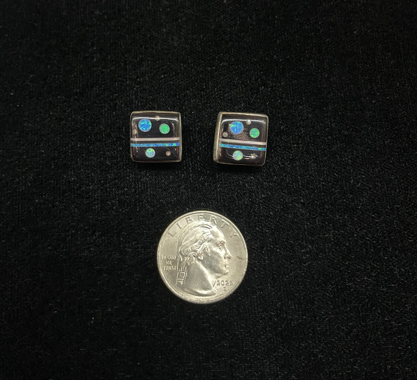 Galaxy Square Post Earrings