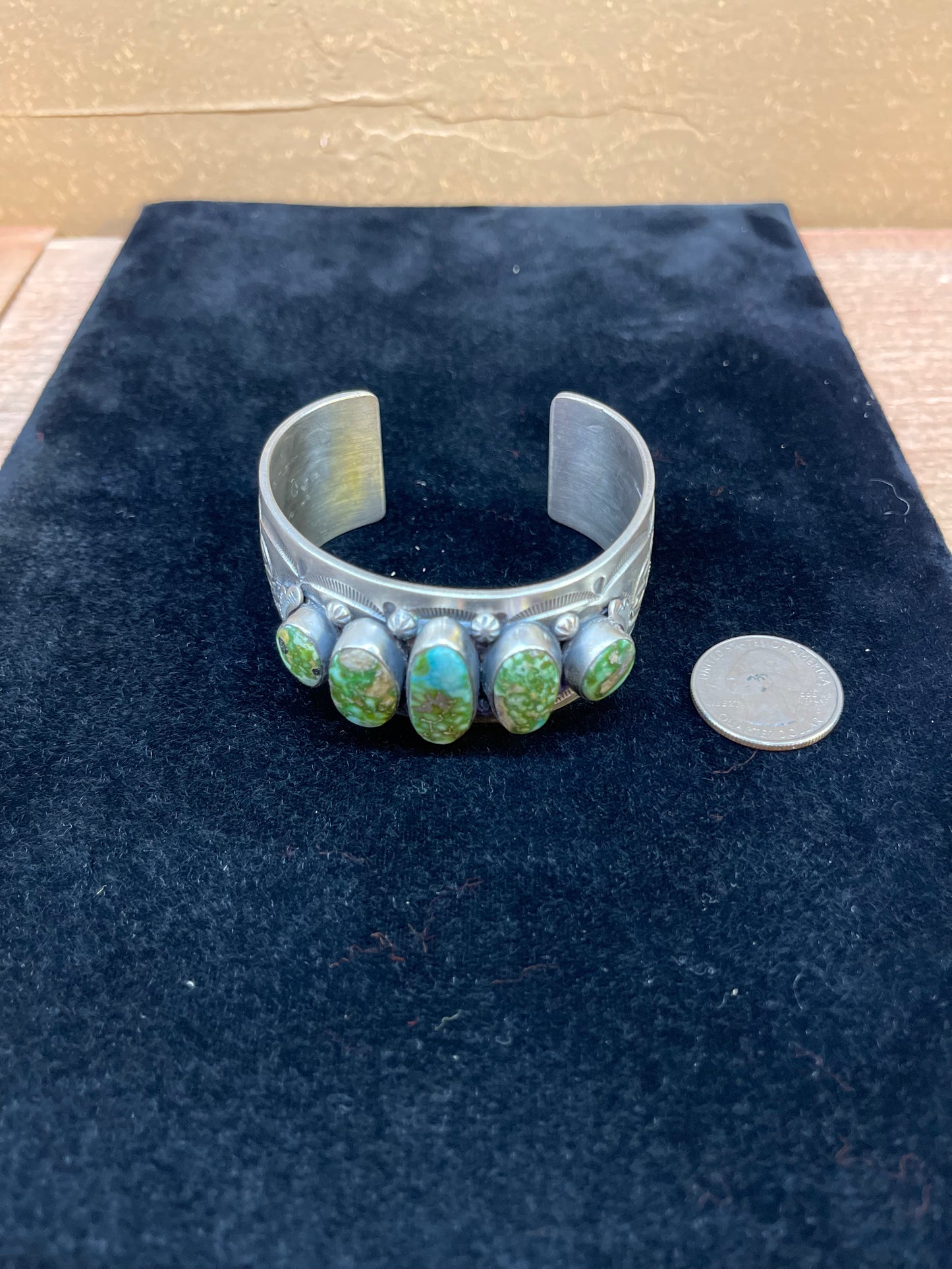 Sonoran Gold Stamped Cuff by John Nelson