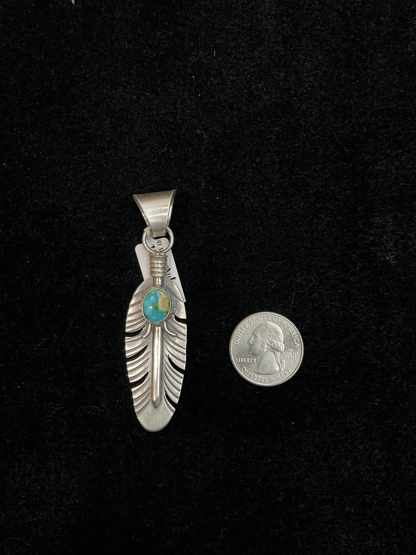 Sonoran Gold Feather Pendant by Jeff Largo