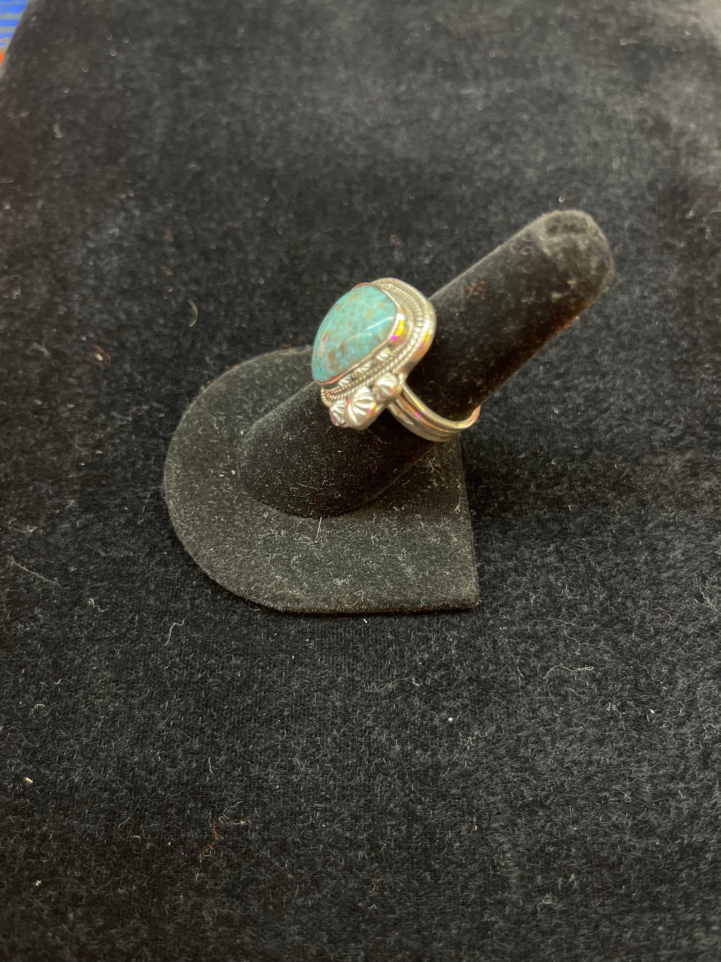 Kingman Turquoise Triangle Ring