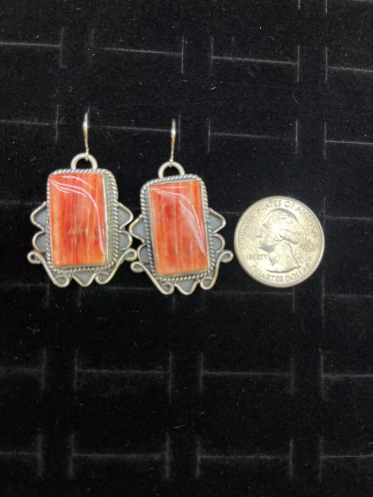 Red Spiny Oyster Earrings