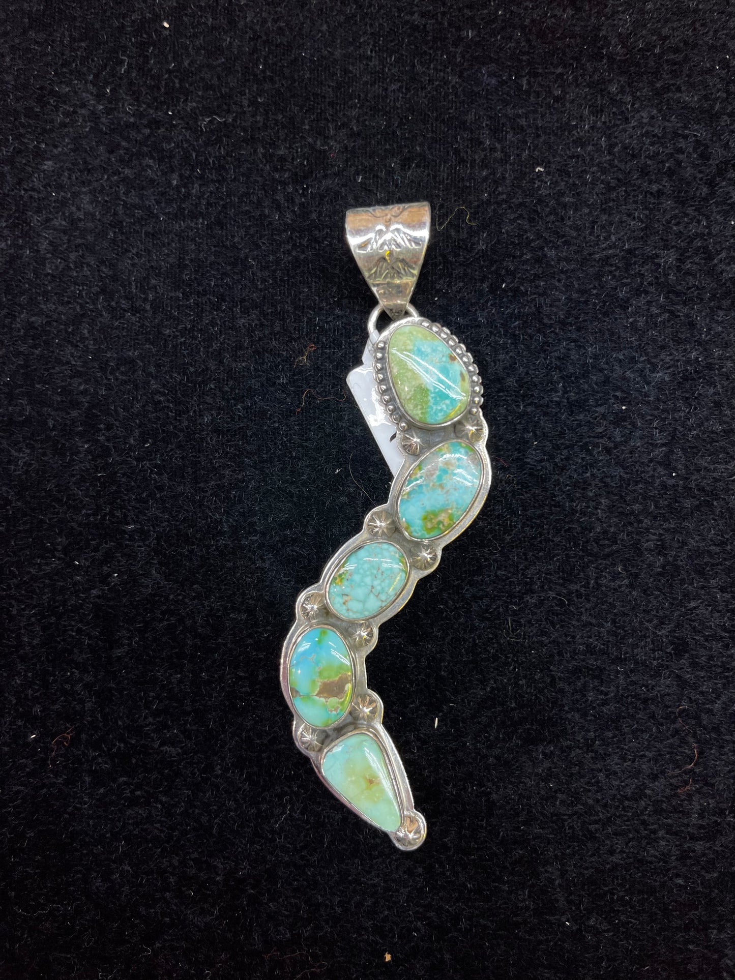 Sonoran Gold Turquoise Pendant with a 10mm Bale