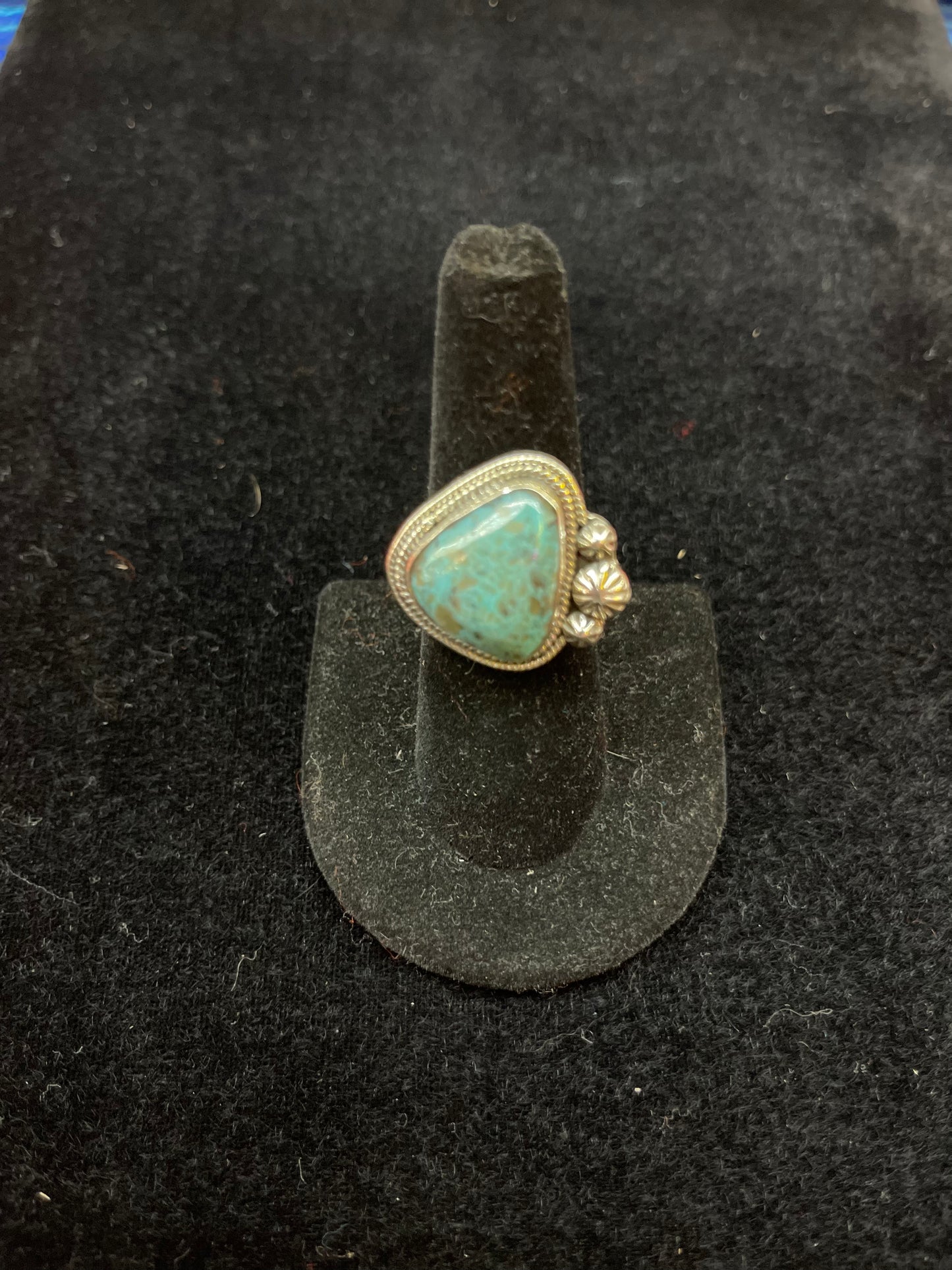 Kingman Turquoise Triangle Ring