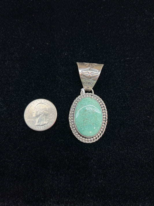 Emerald Valley Pendant by T. Nez, Sr. (13.5 mm bale)