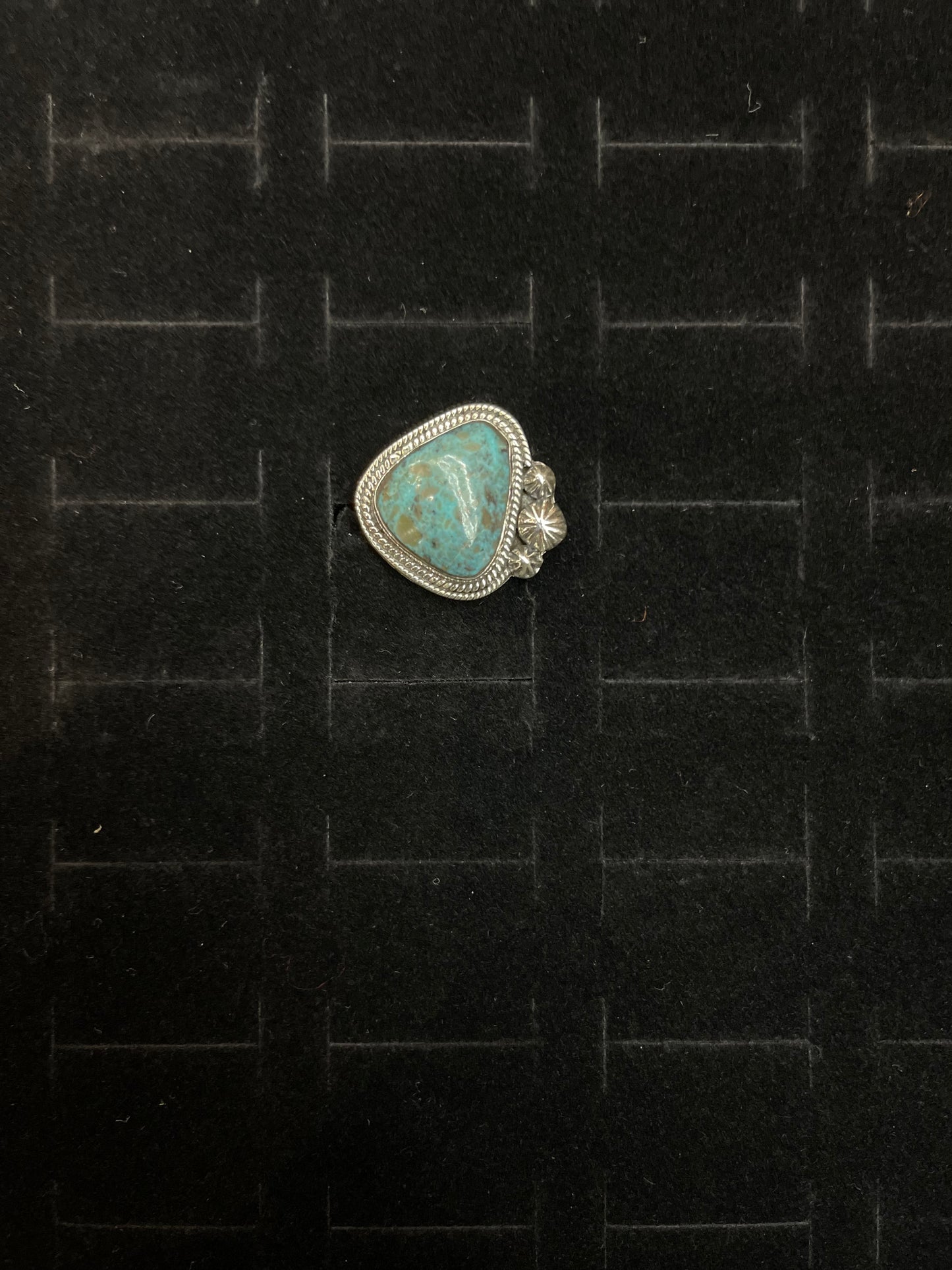 Kingman Turquoise Triangle Ring