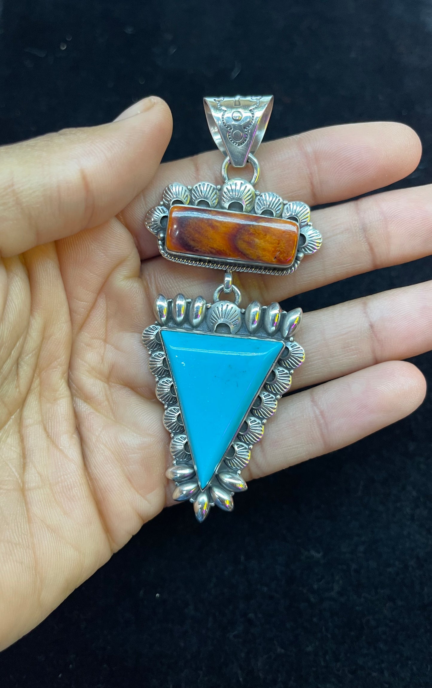 Spiny and Turquoise Pendant