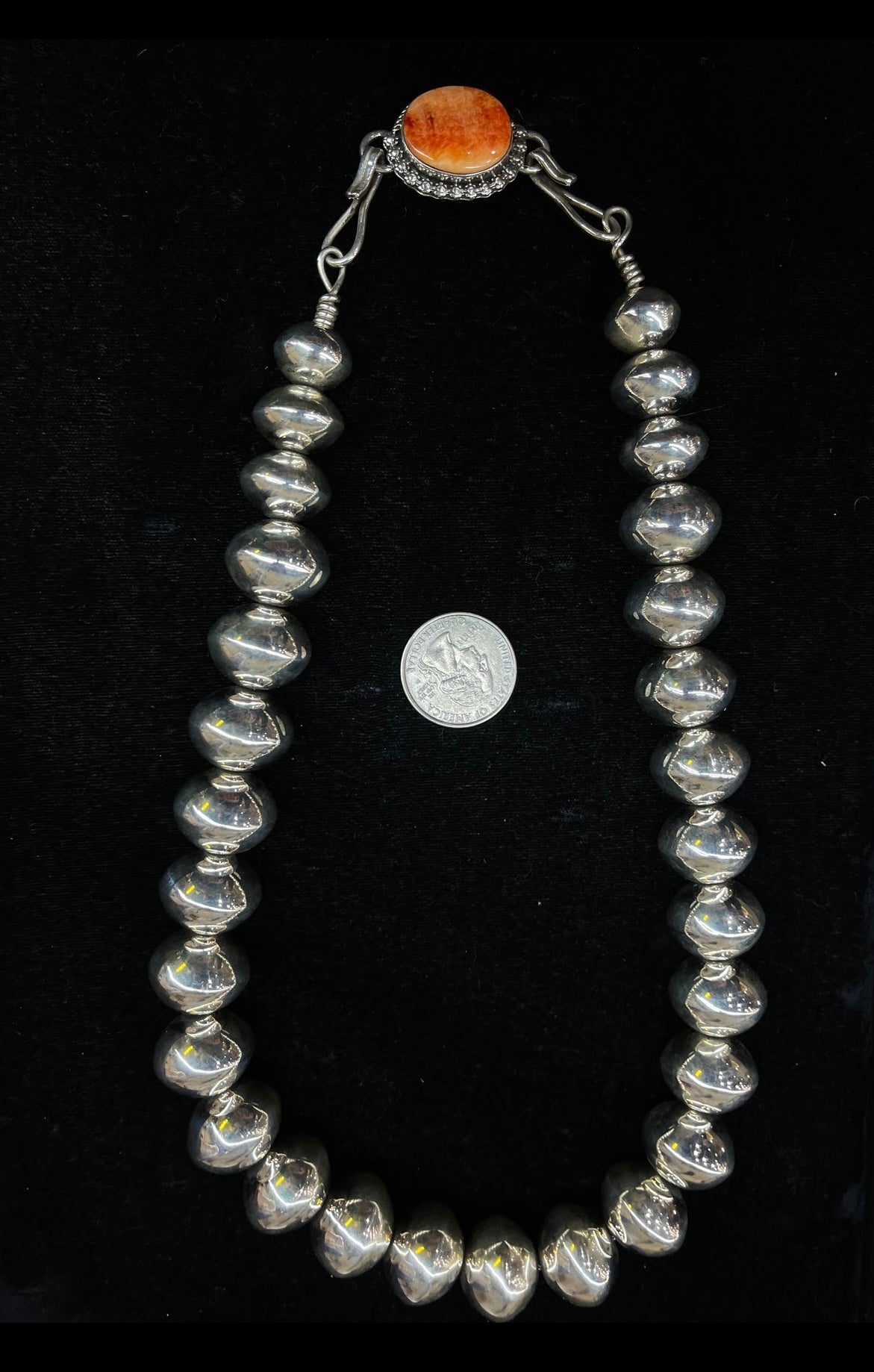 22” 15mm up to 19mm Handmade Navajo Pearls by Tustin Daye