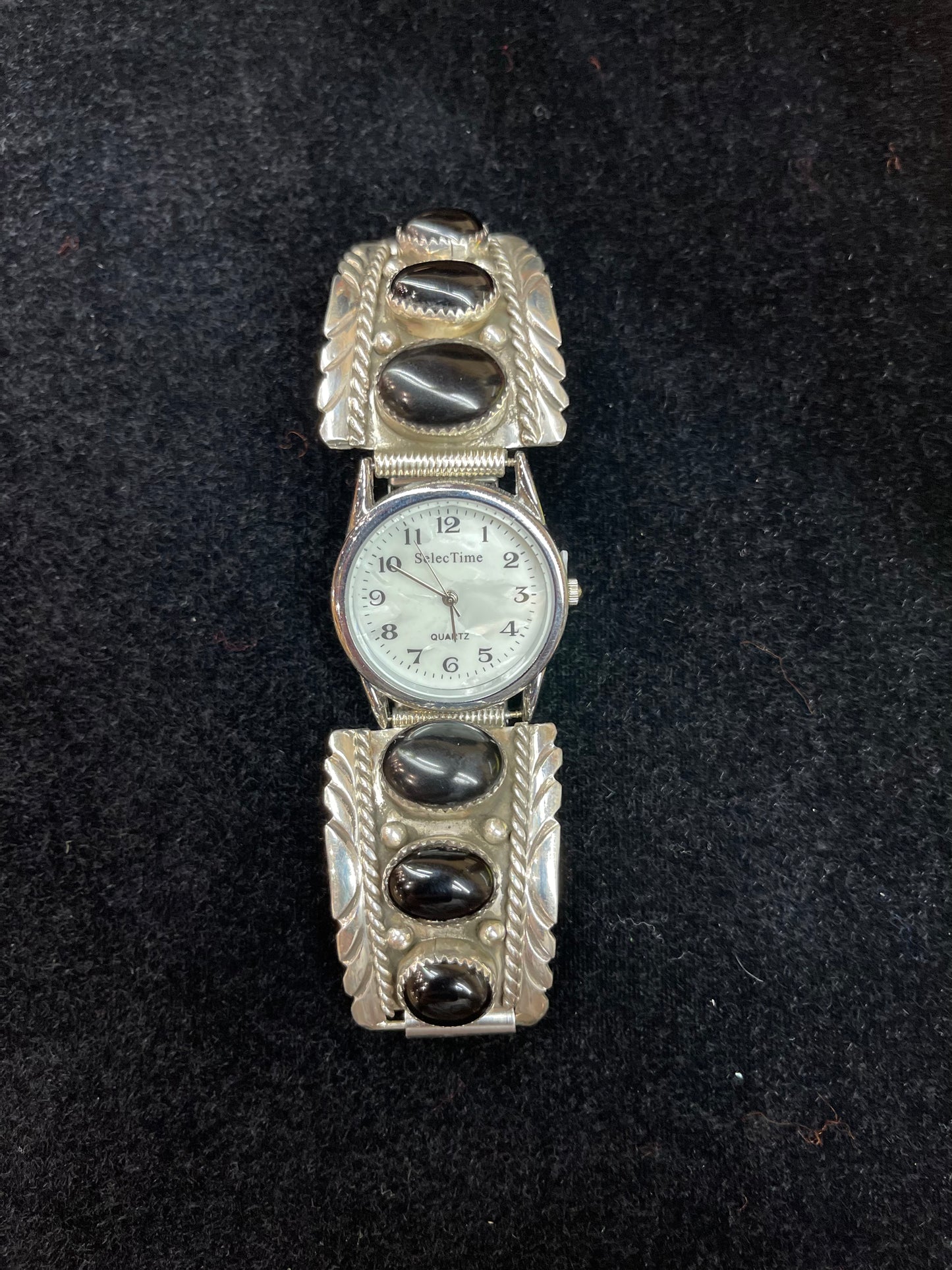 Black Onyx Watch by Pansy Johnson