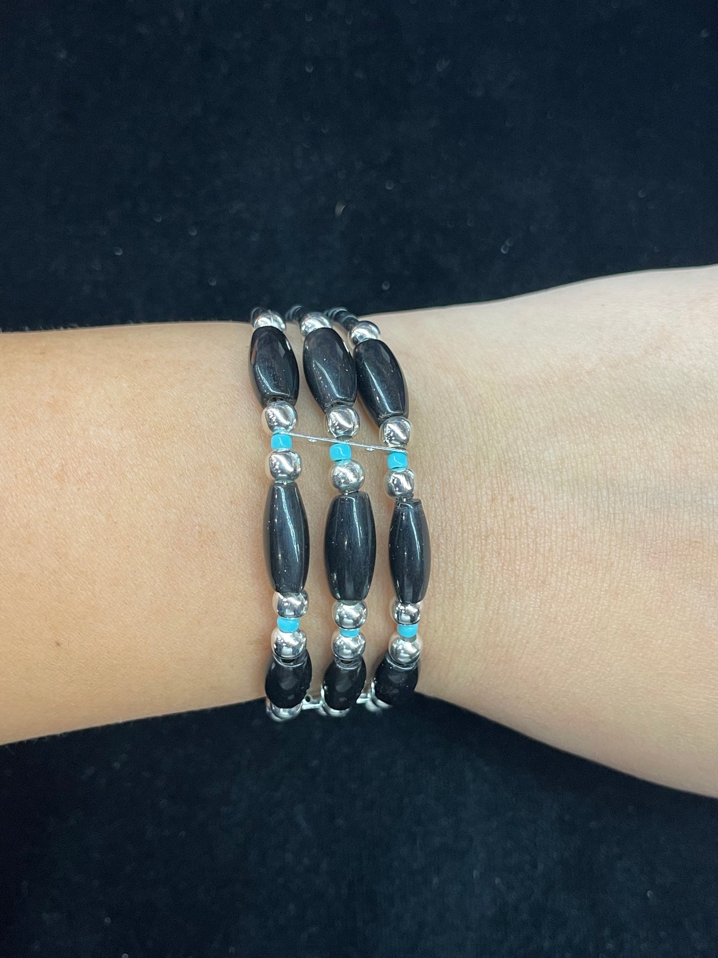 6"-7" Memory Wire Bracelet by Severn Blackmountain, Navajo
