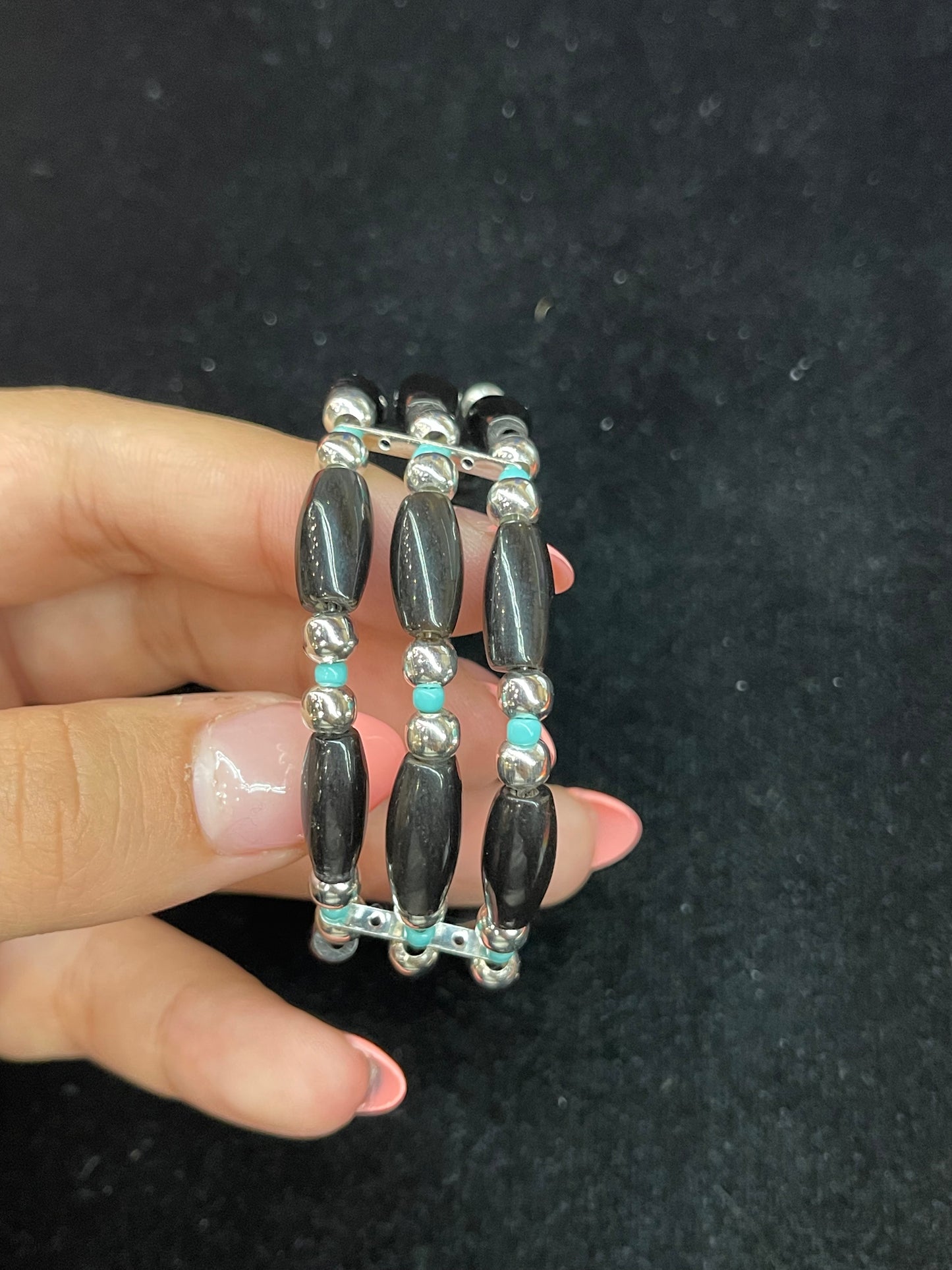 6"-7" Memory Wire Bracelet by Severn Blackmountain, Navajo