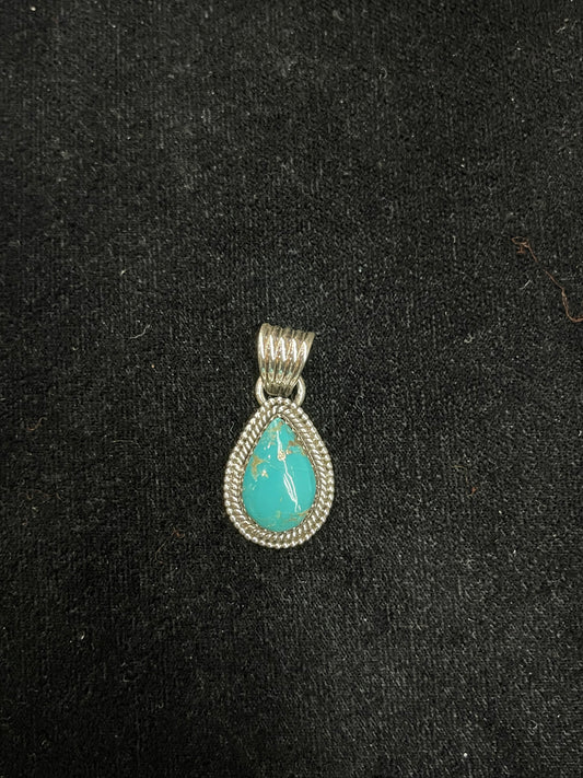Turquoise Pendant with 6mm Bale by Zia