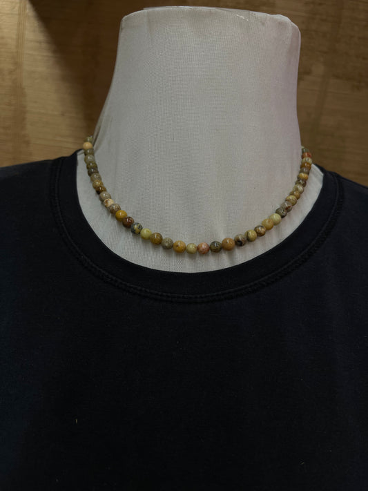 18" 6mm Jasper Necklace