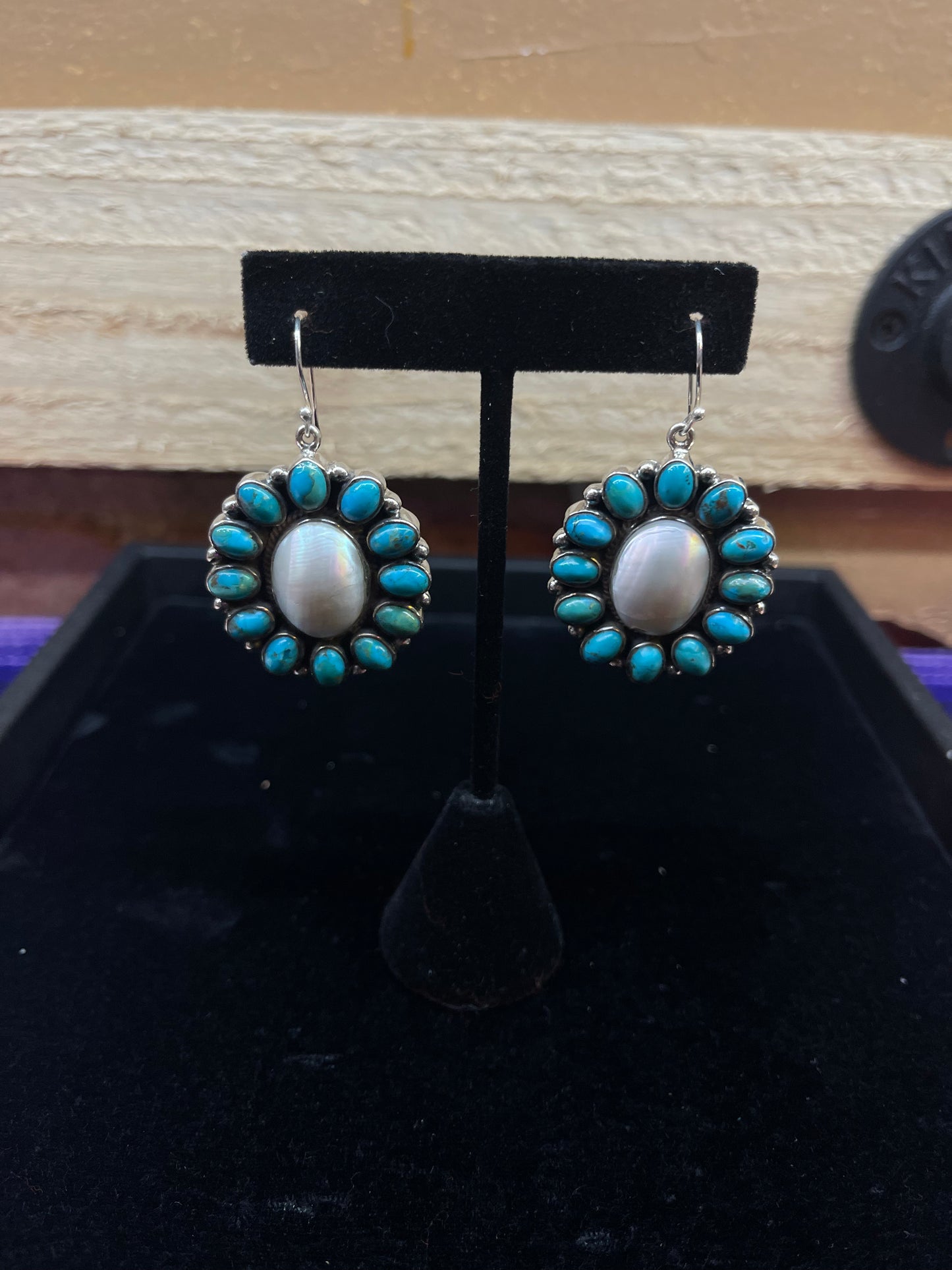 Turquoise Sterling Silver Dangle Earrings