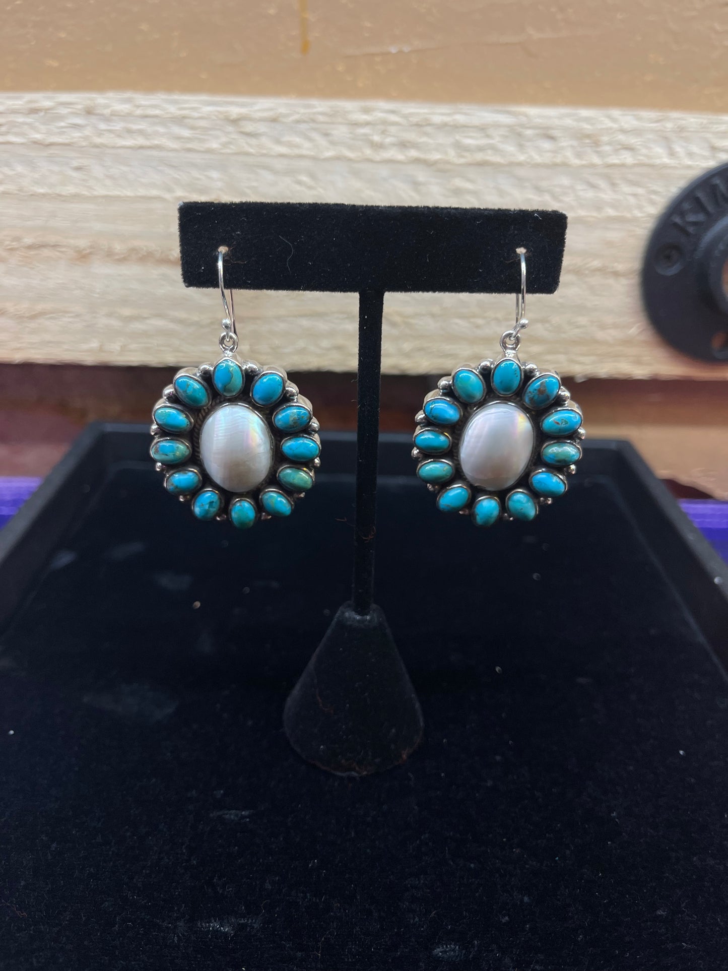 Turquoise Sterling Silver Dangle Earrings