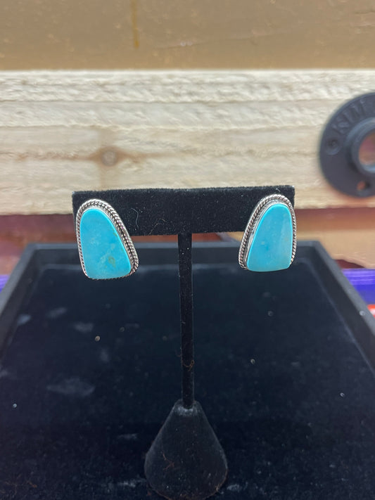 Triangle Turquoise Earrings