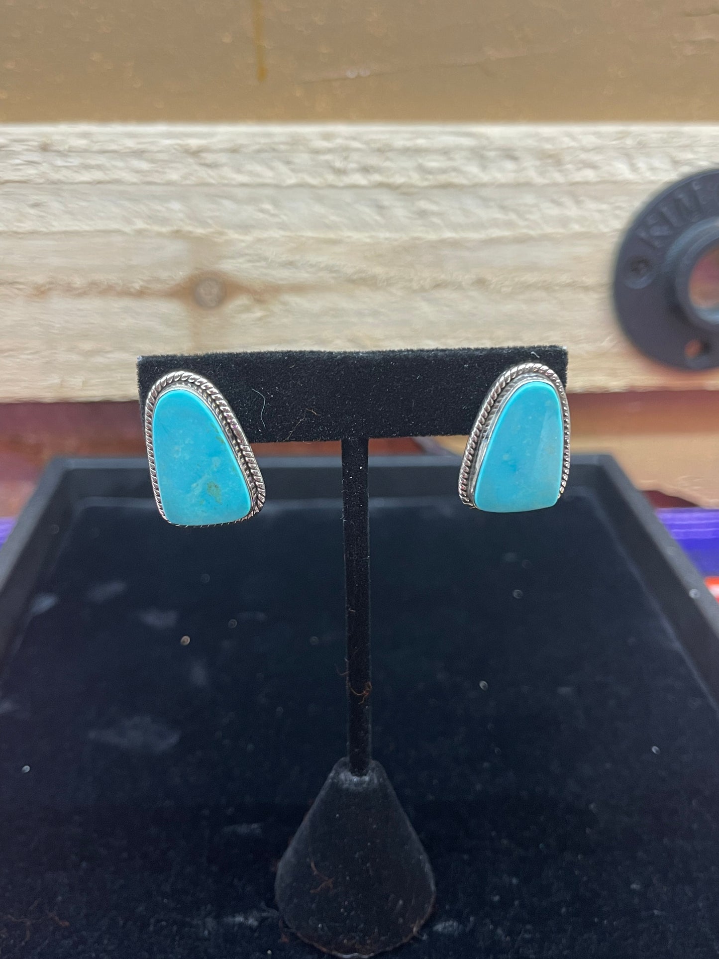 Triangle Turquoise Earrings