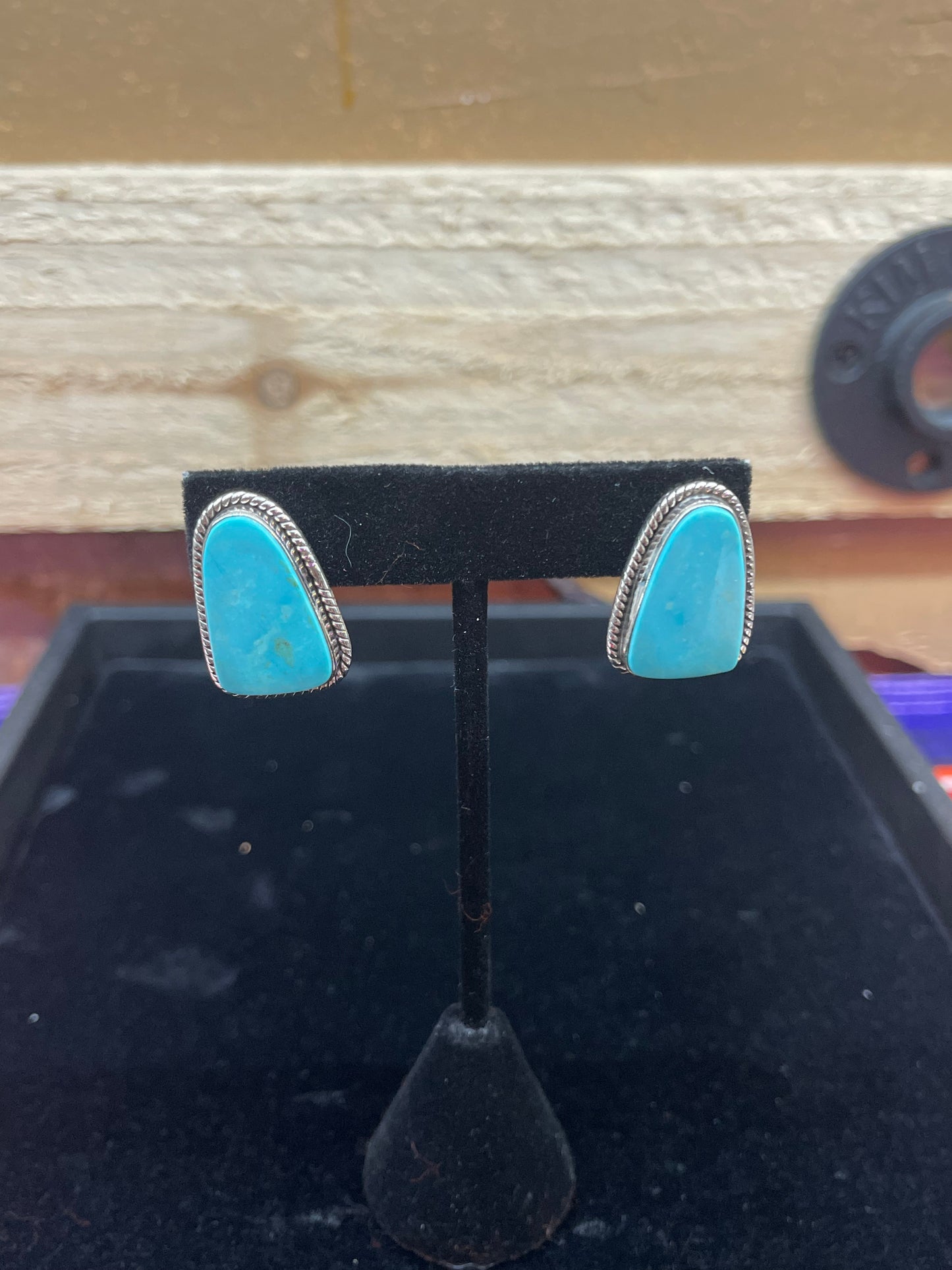 Triangle Turquoise Earrings