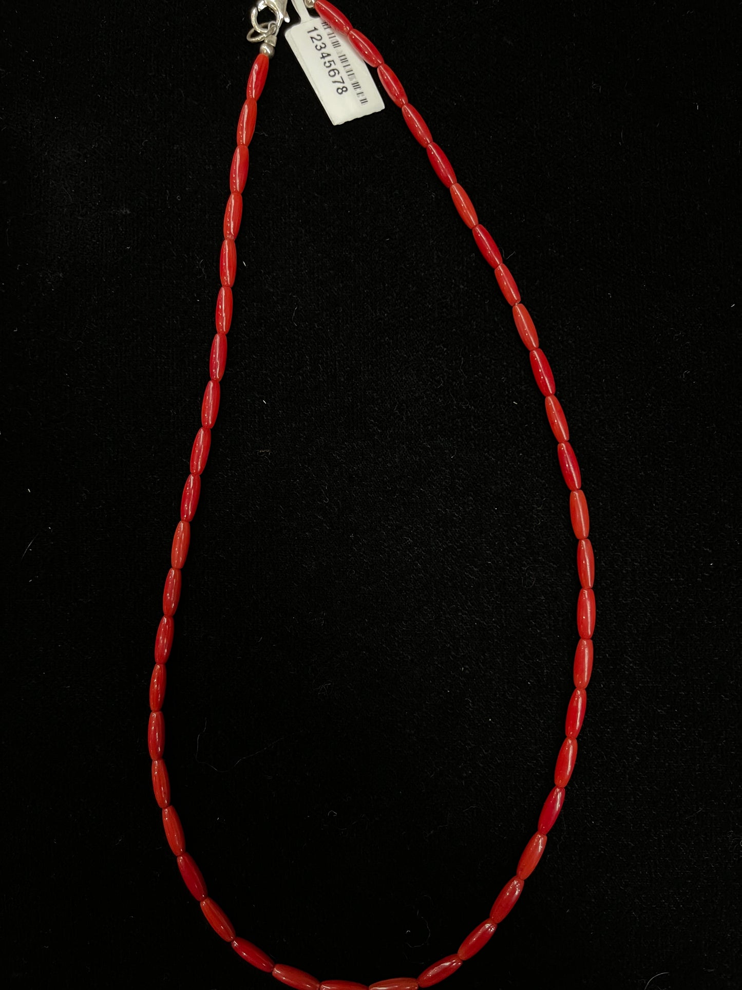 18" Red Coral Necklace