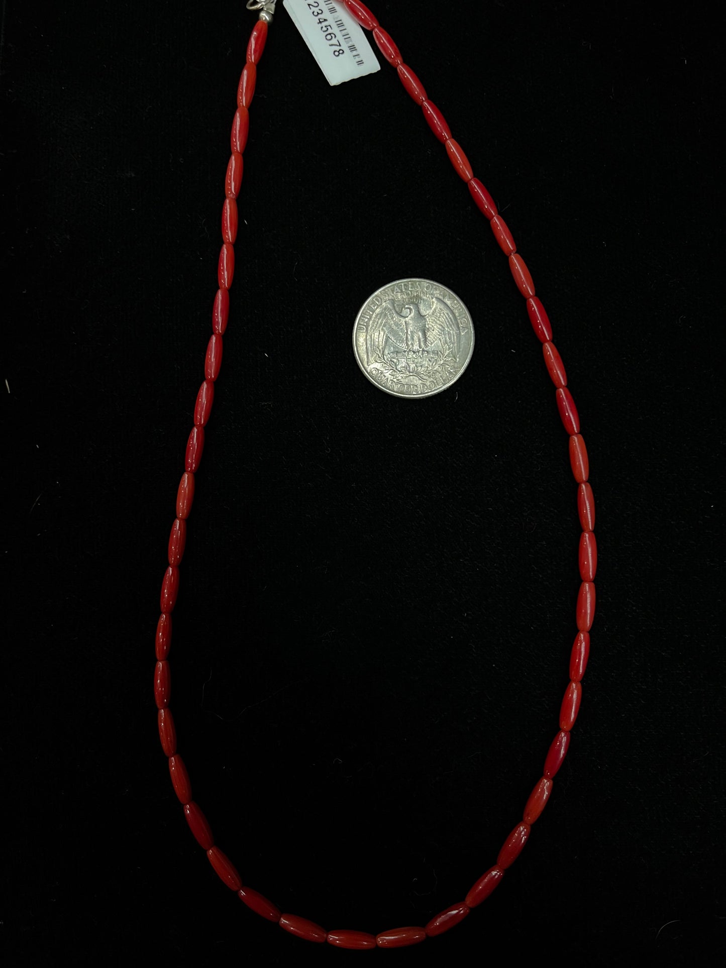 18" Red Coral Necklace