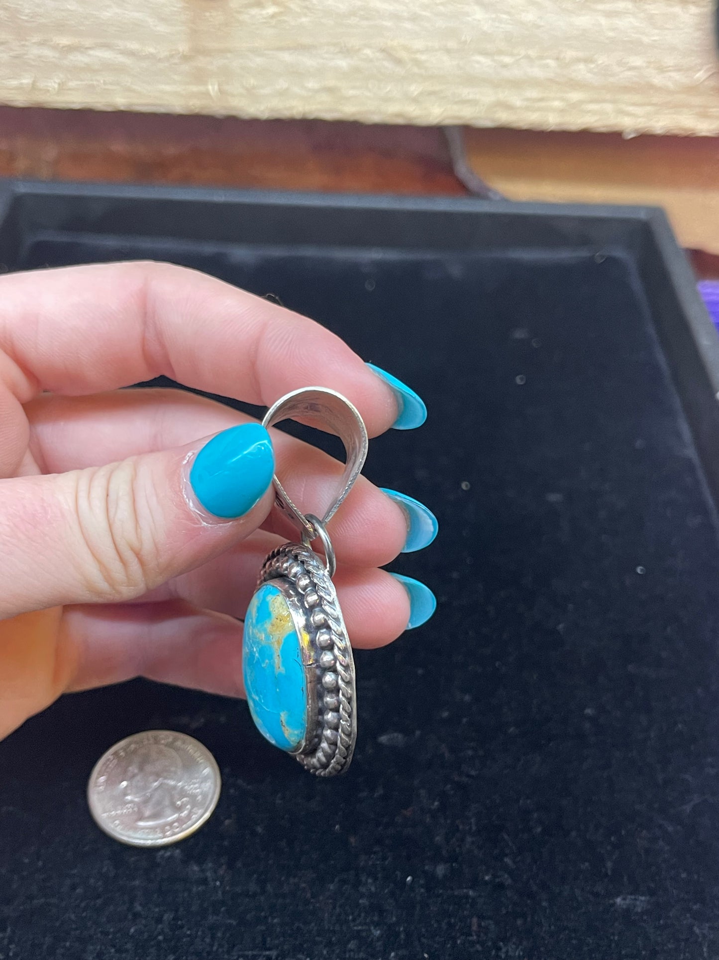 Cripple Creek Turquoise Pendant