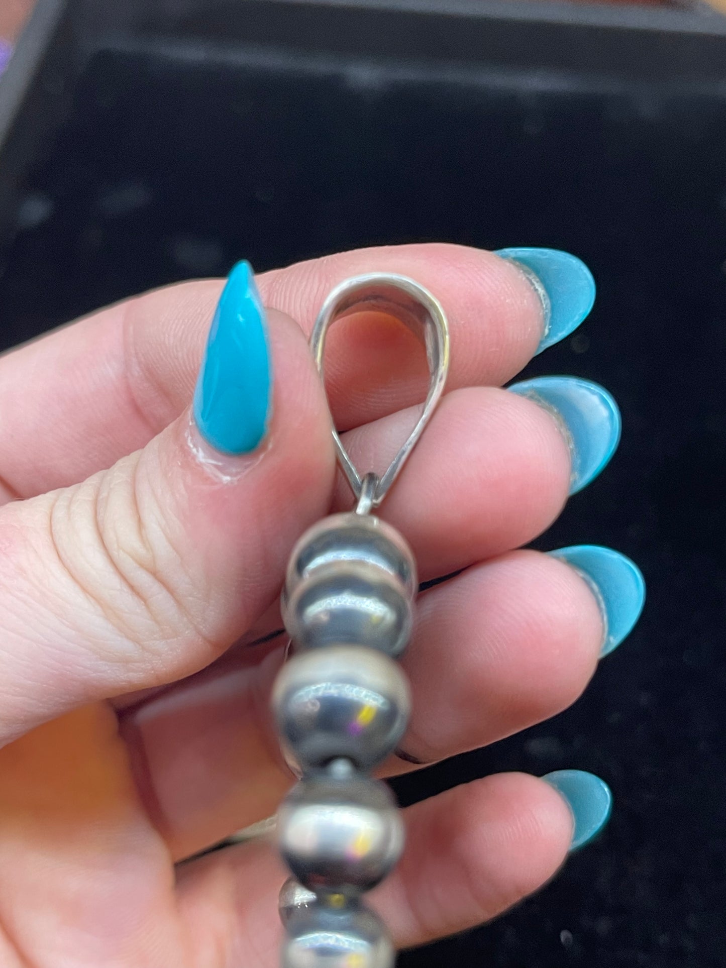 Graduated Navajo Pearl Pendant