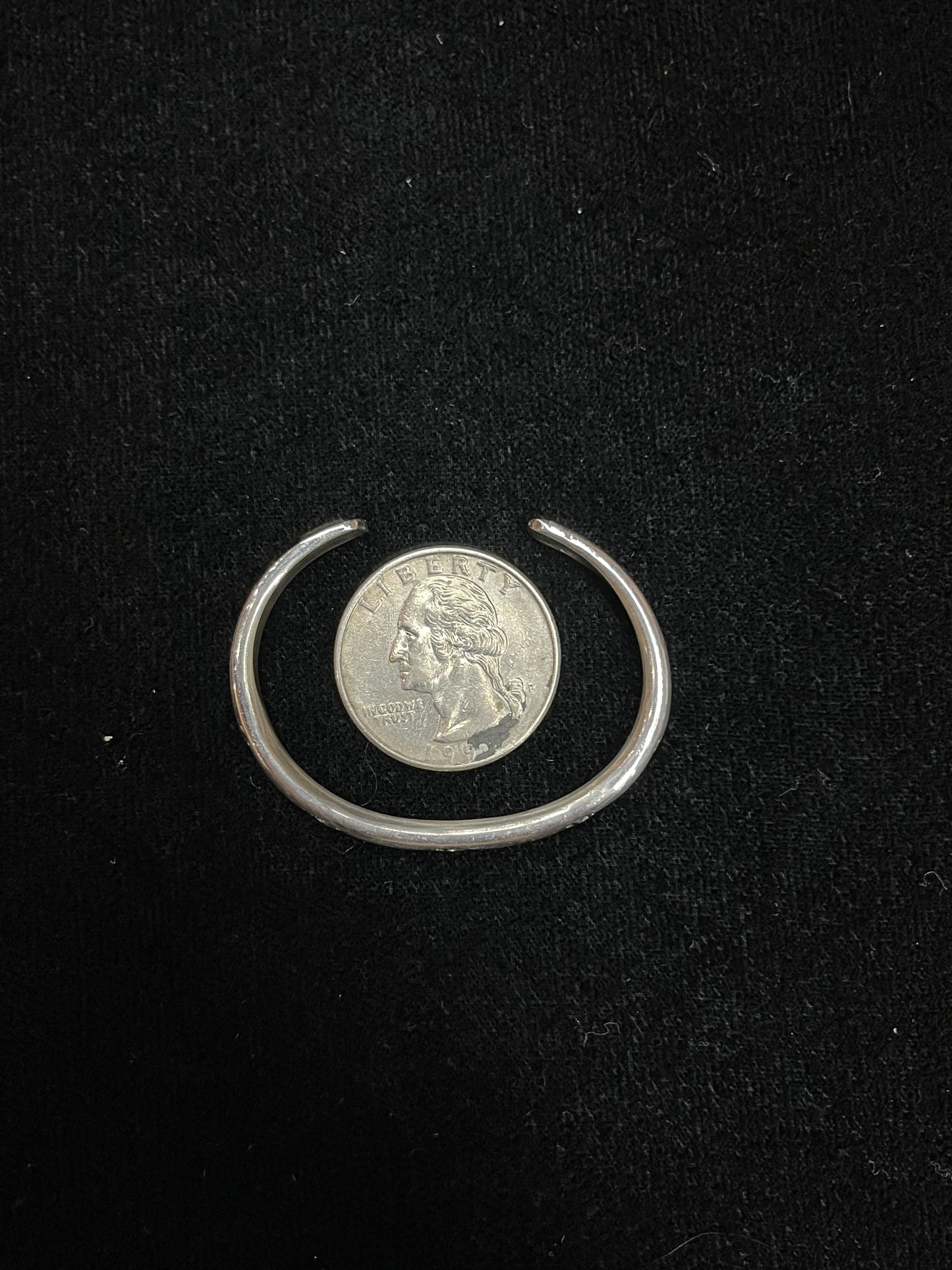 Sterling Silver Stamped Baby Cuff by Elaine Tahe