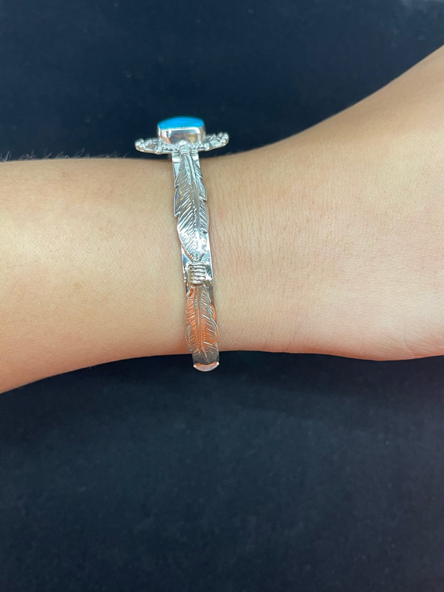 6 1/2"-7" Turquoise Cuff by Bobby Platero, Navajo