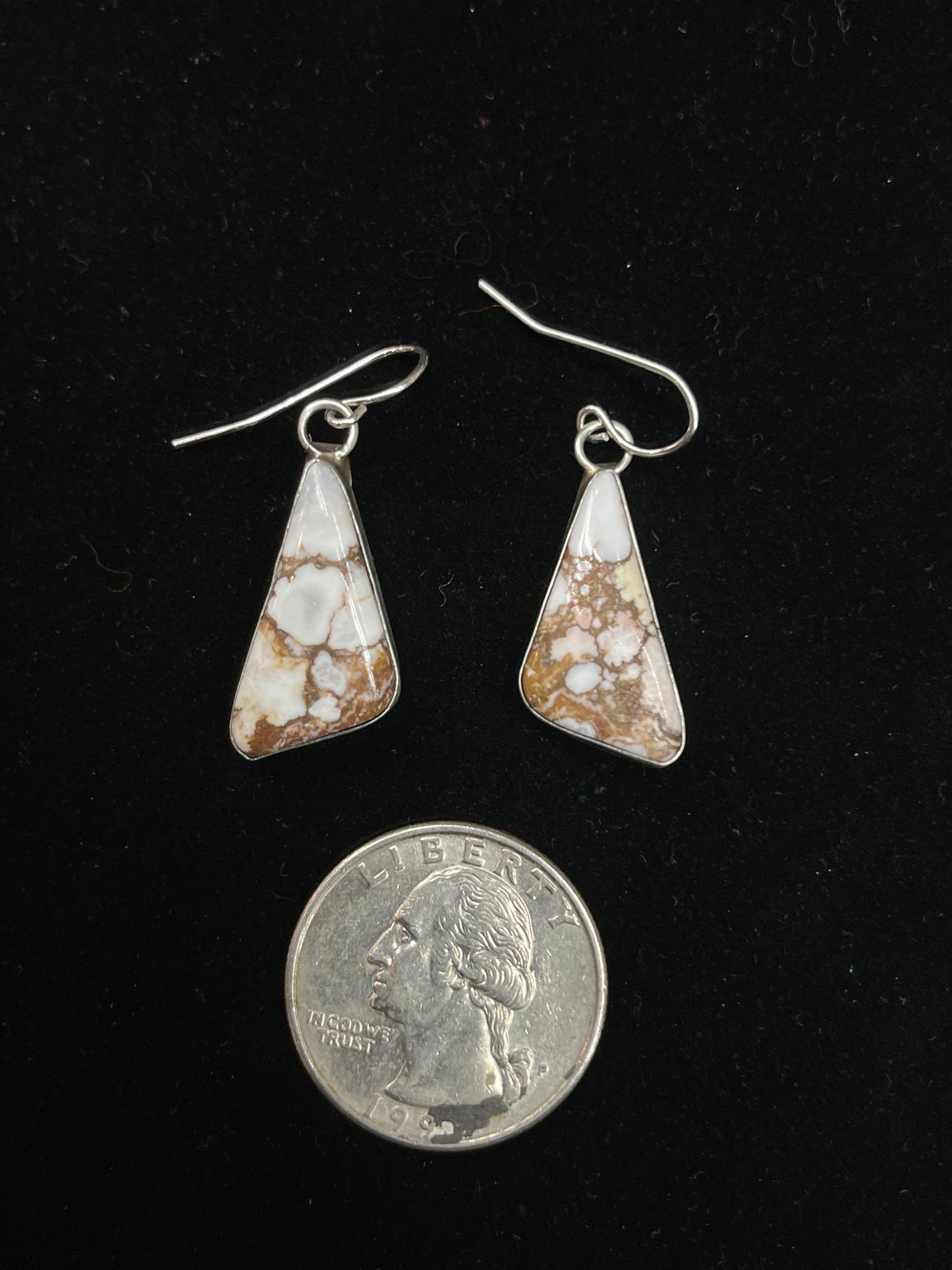 Wild Horse Dangle Earrings by Judith Dixon, Navajo