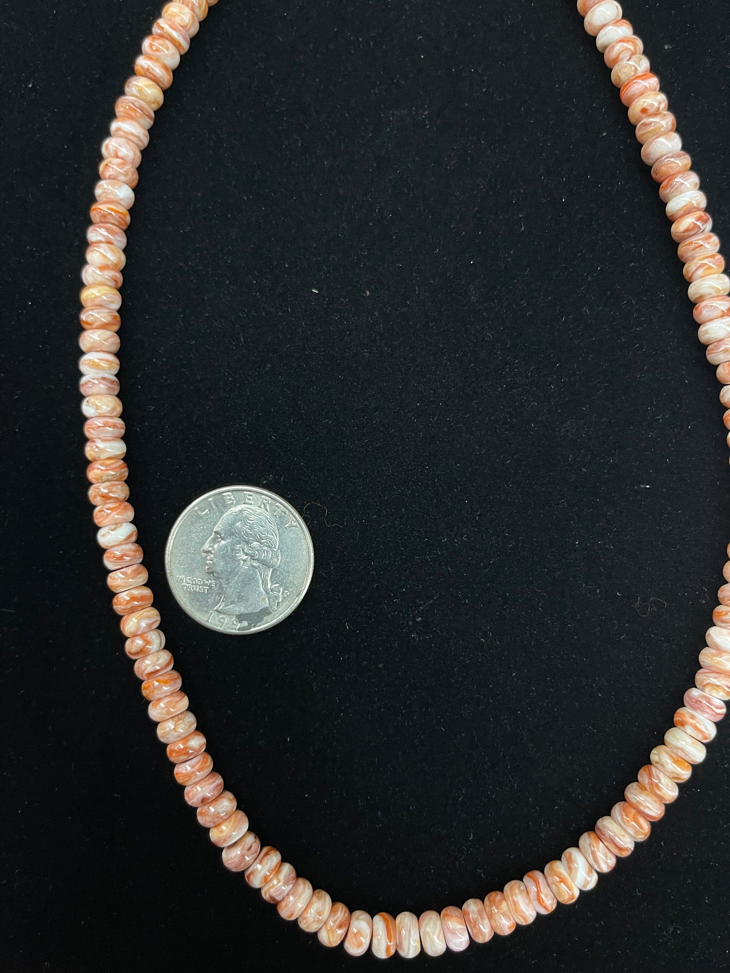 18" 5mm Spiny Oyster Necklace