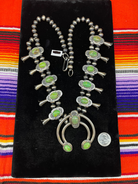 Pixie Turquoise Squash Blossom