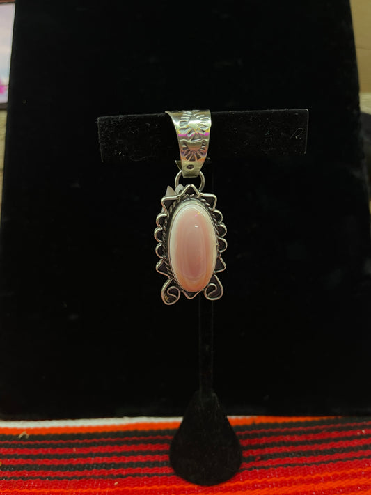 Cotton Candy Oval Pendant