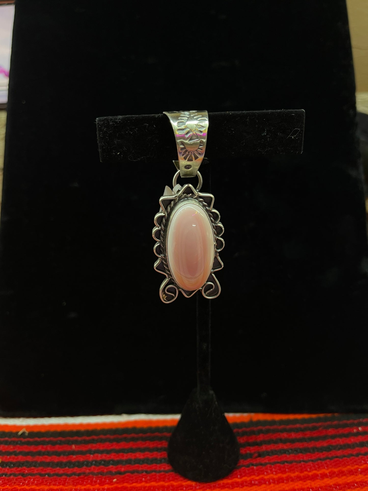 Cotton Candy Oval Pendant