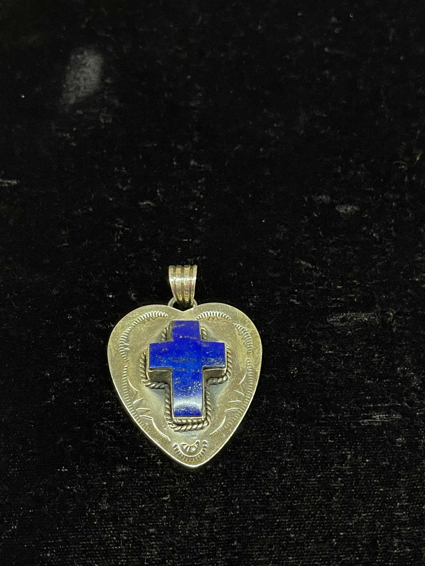 Lapis Cross Pendant