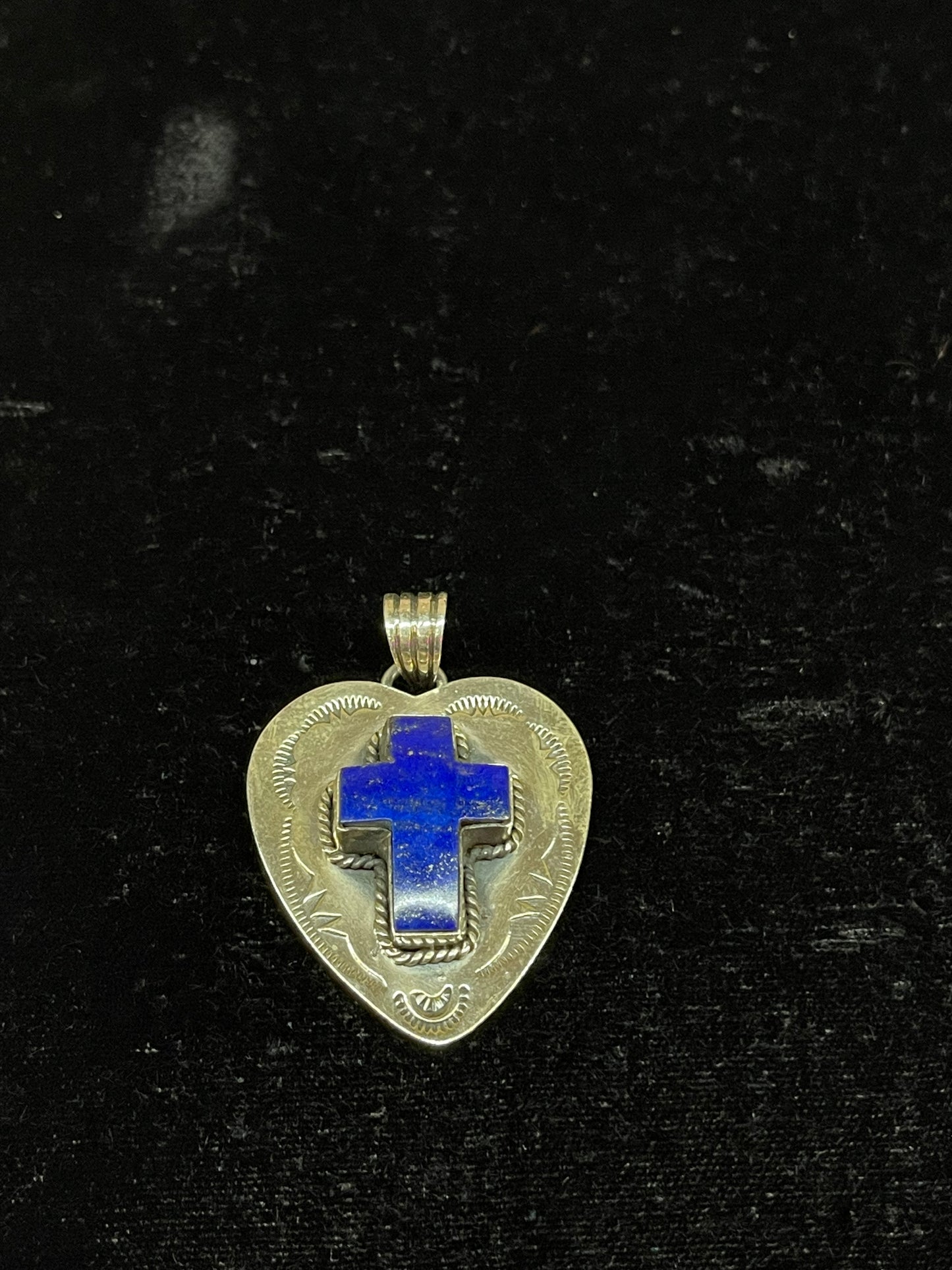 Lapis Cross Pendant