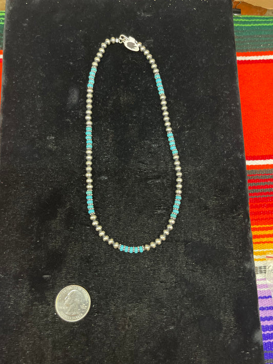 Navajo Pearls with Turquoise