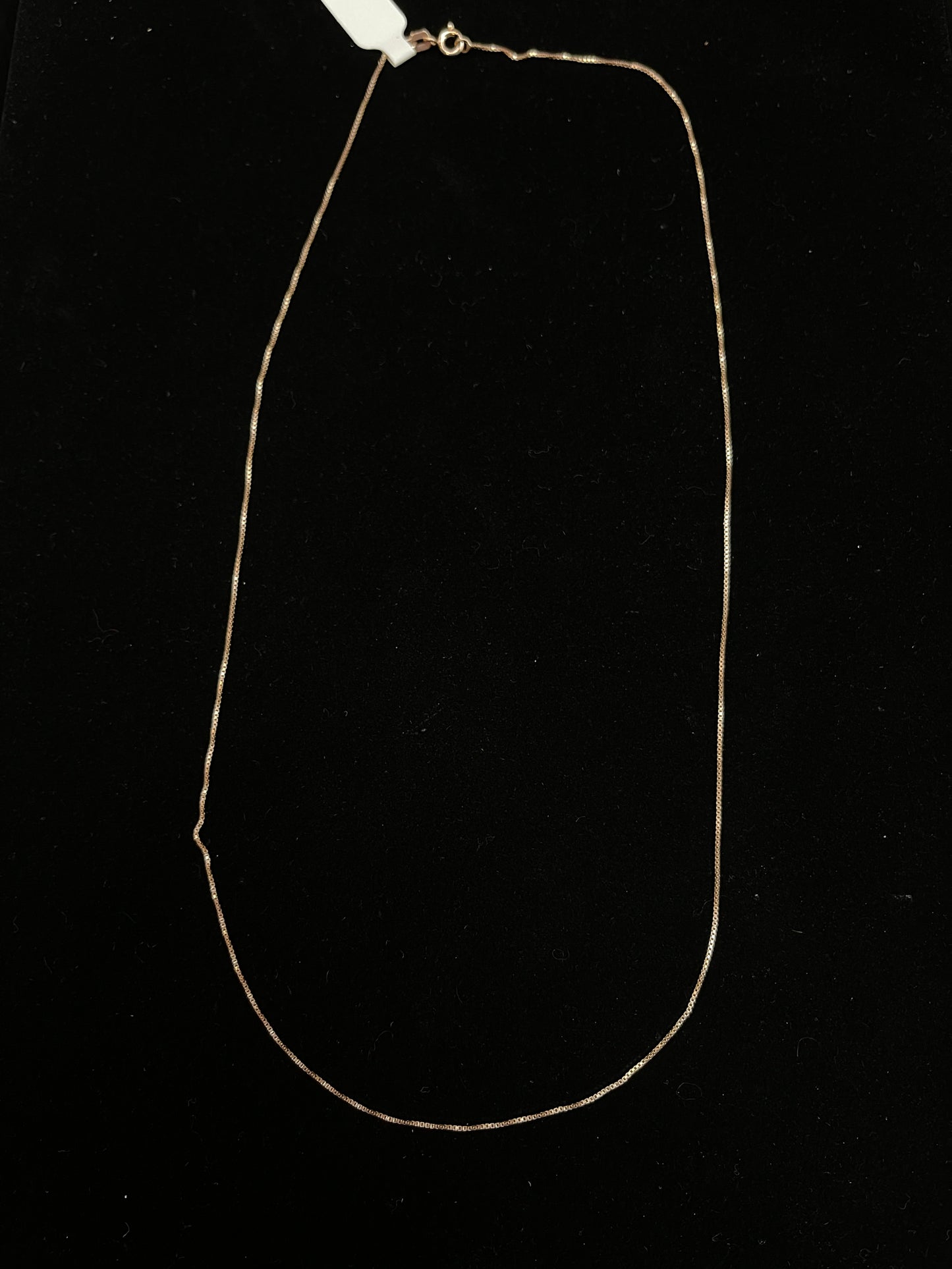 20" Rose Gold Plated Sterling Silver Chain