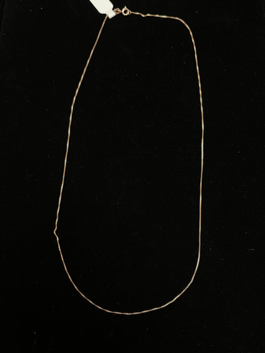 20" Rose Gold Plated Sterling Silver Chain