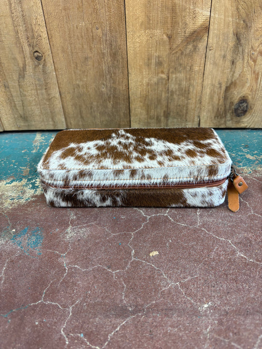 Rectangular Cowhide Jewelry Box