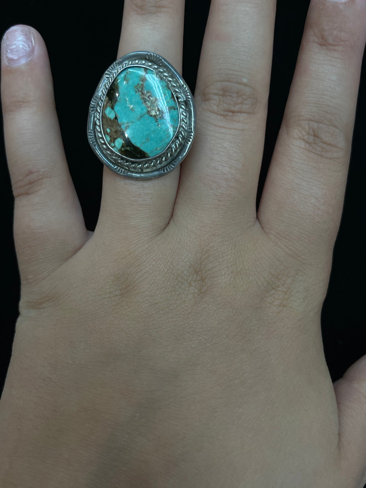 6.0 Vintage Turquoise Ring