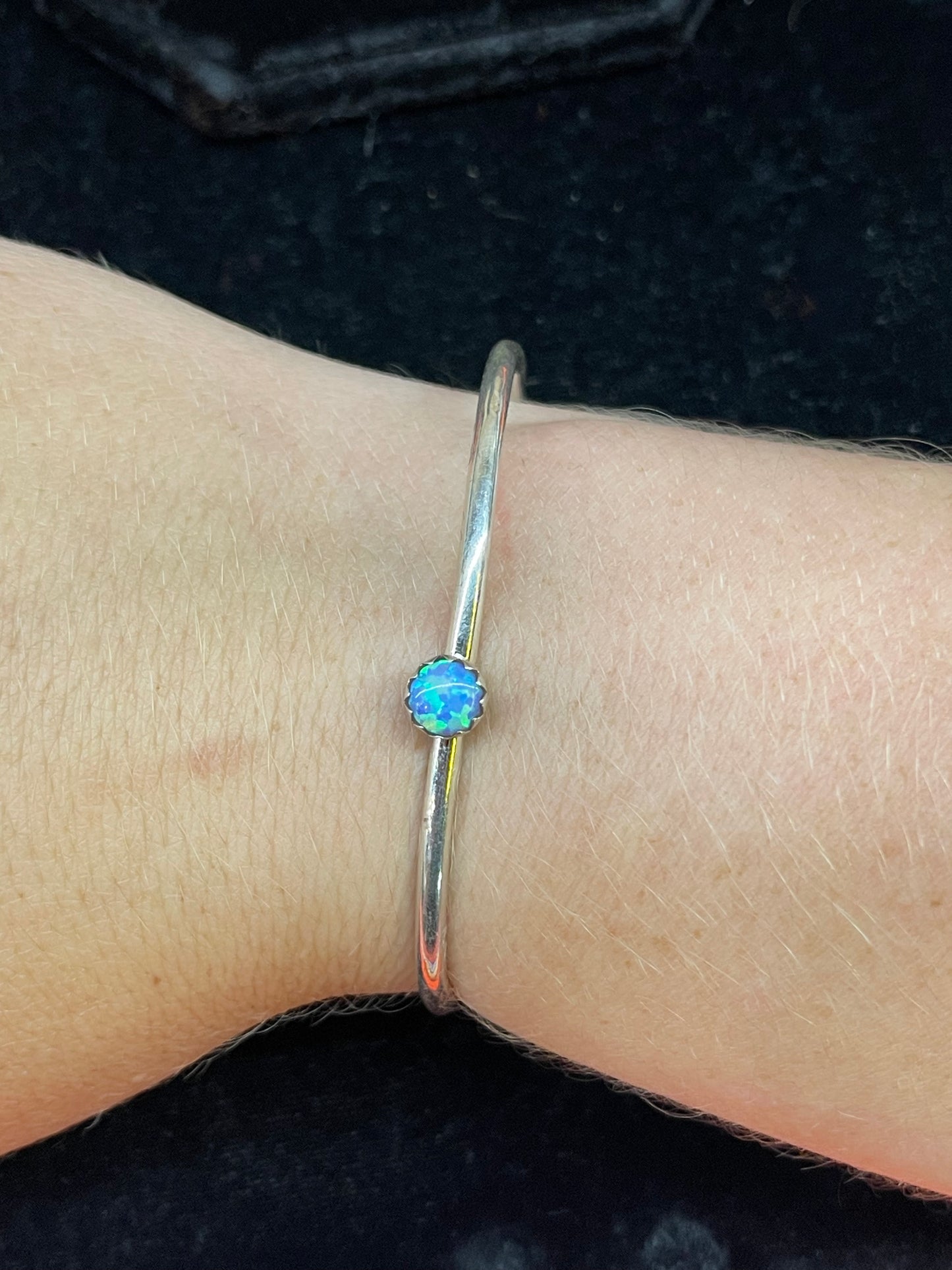 Blue Opal Adjustable Bracelet