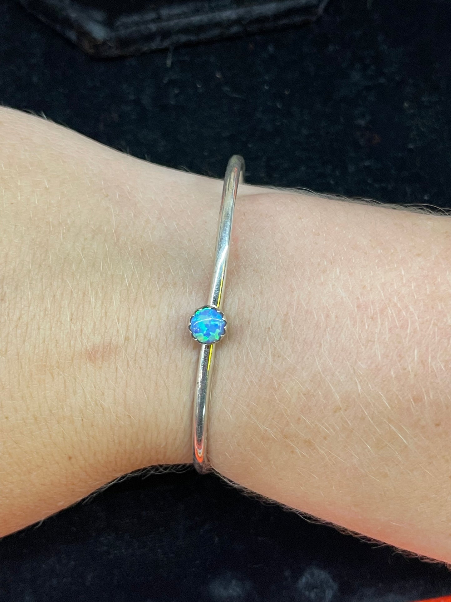 Blue Opal Adjustable Bracelet